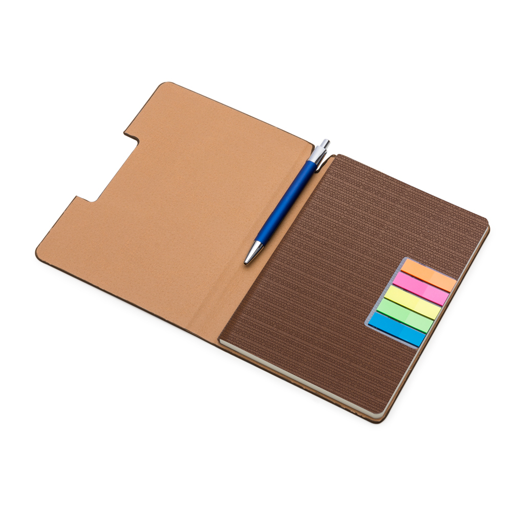 Caderno A5 Capa em Pu — cor Marrom