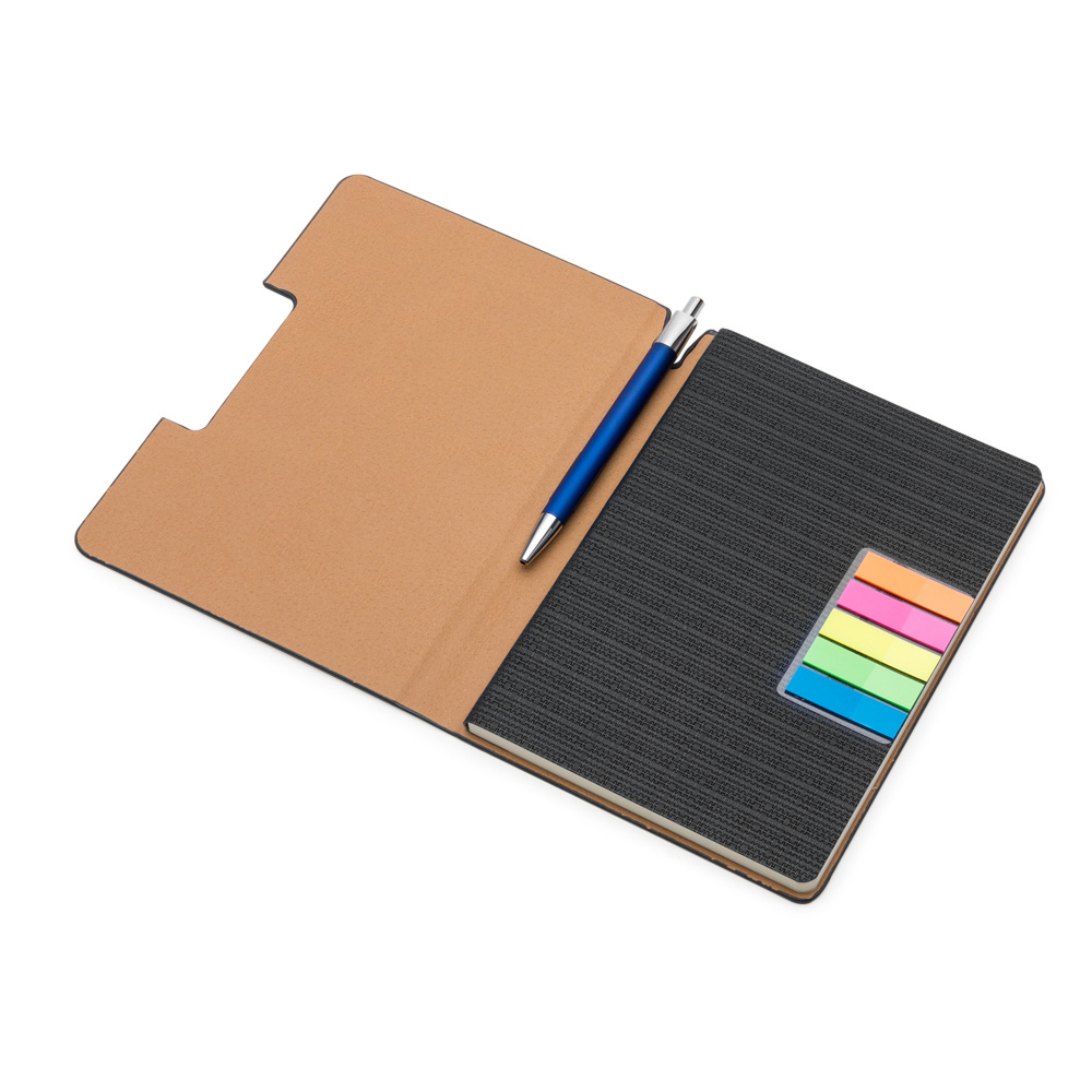 Caderno A5 Capa em Pu — cor Preto