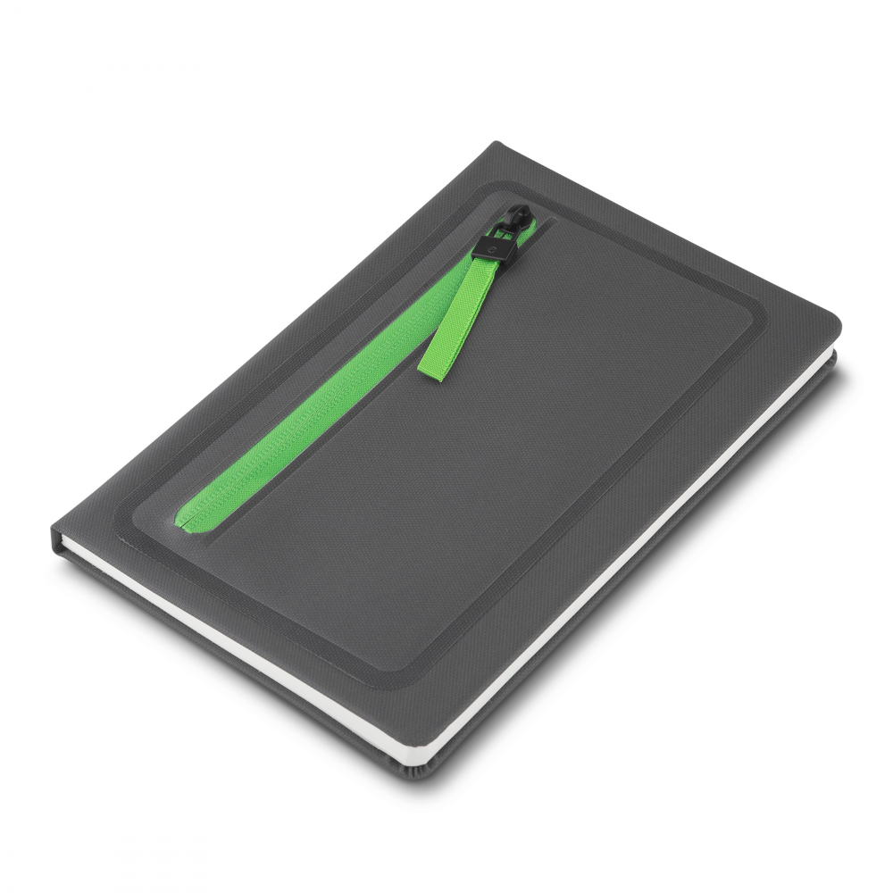 Caderno A5 Capa em Pu — cor Verde
