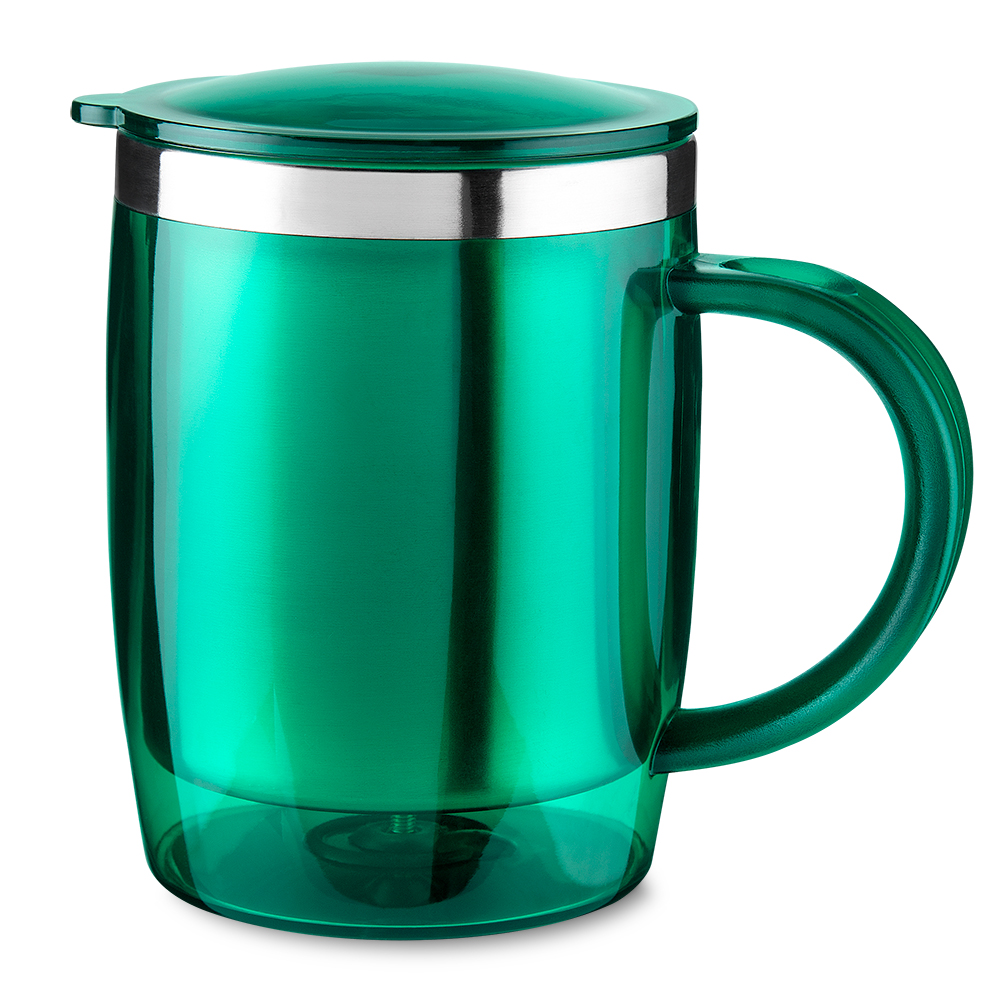 Caneca Plástica Pp — cor Verde