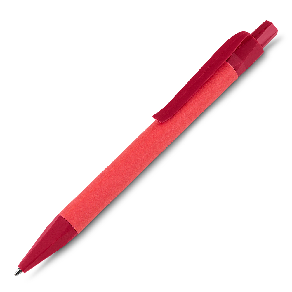 Caneta de Papel Kraft — cor Vermelho