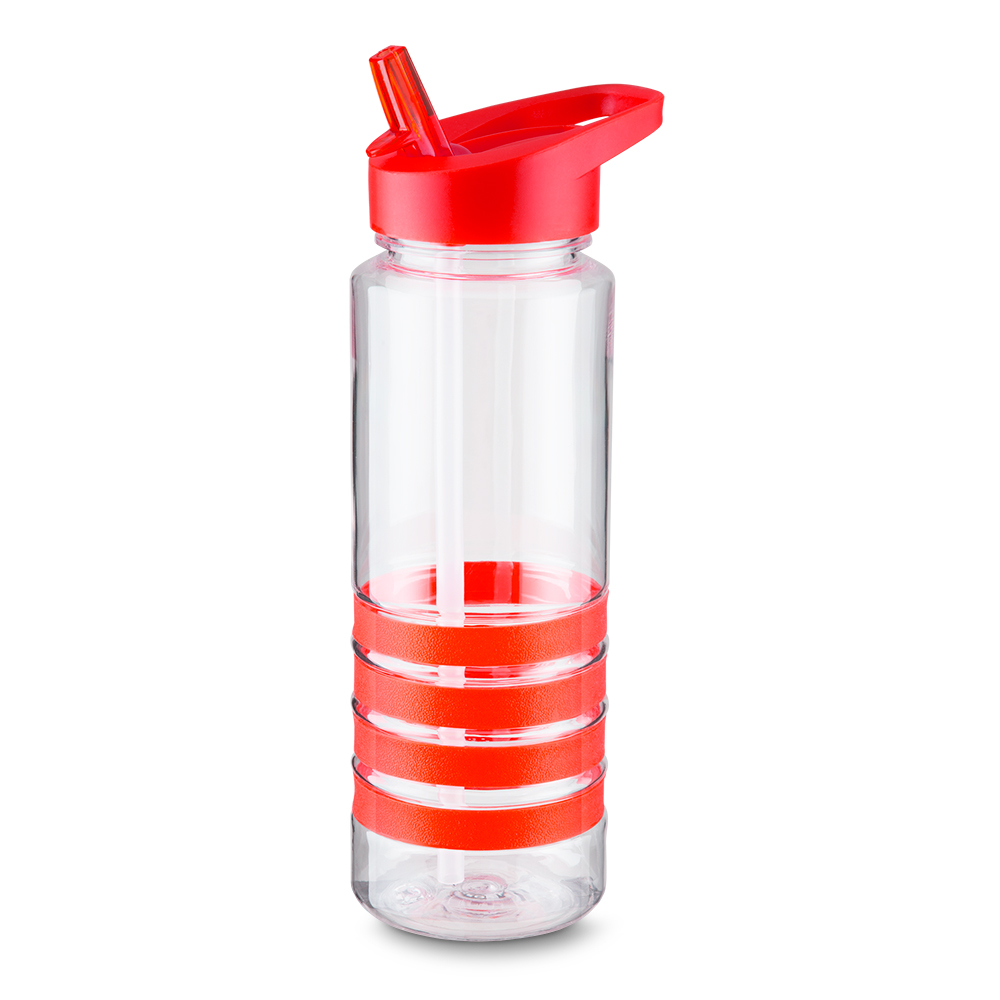 Garrafa Plástica de 750ml — cor Vermelho