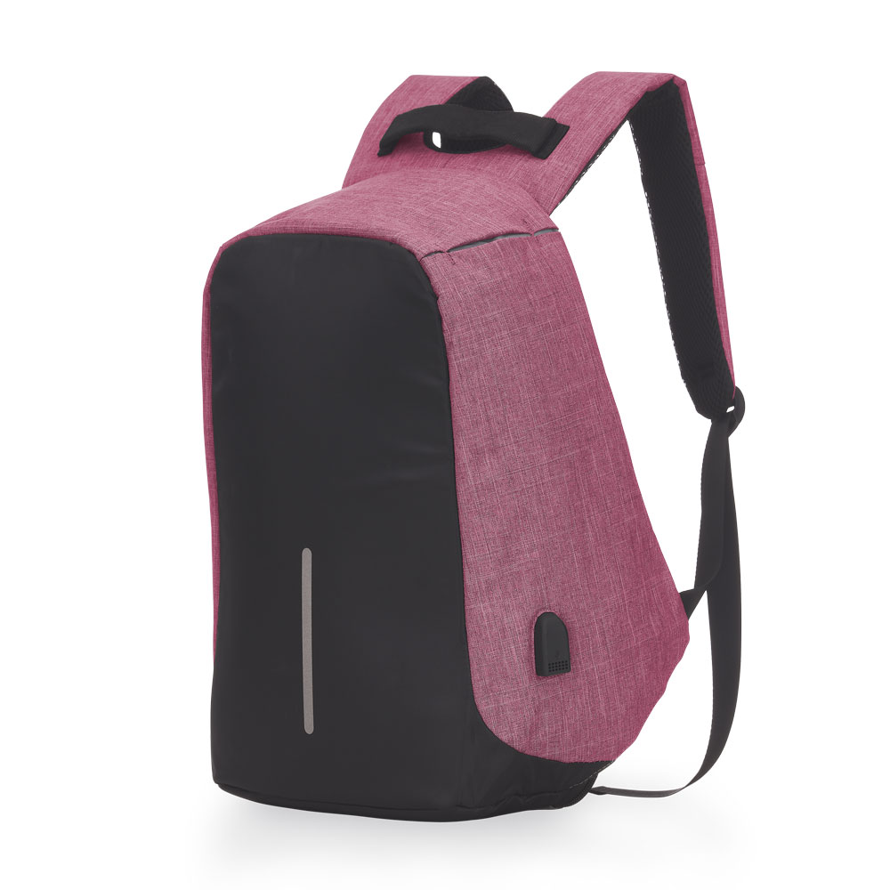 Mochila para Notebook Antifurto — cor Rosa