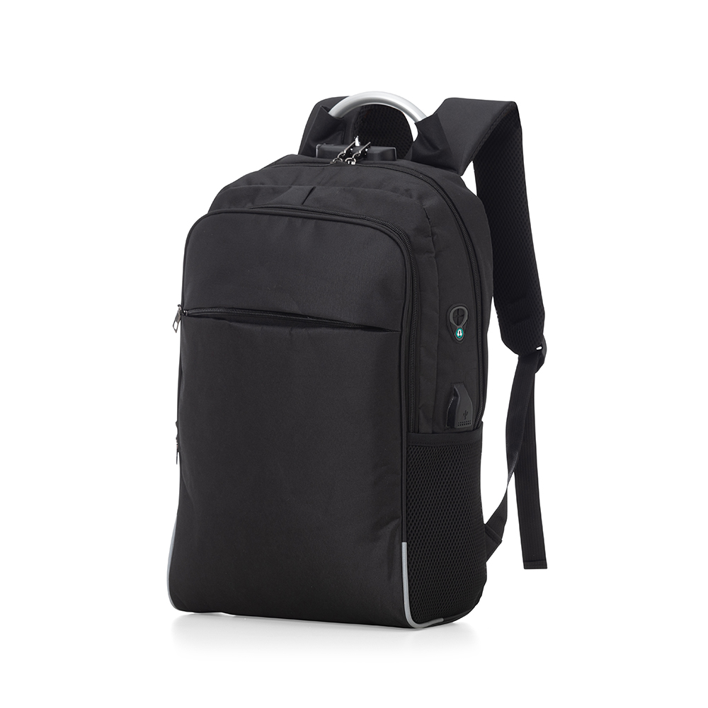 Mochila para Notebook em Poliéster 300d — cor Preto