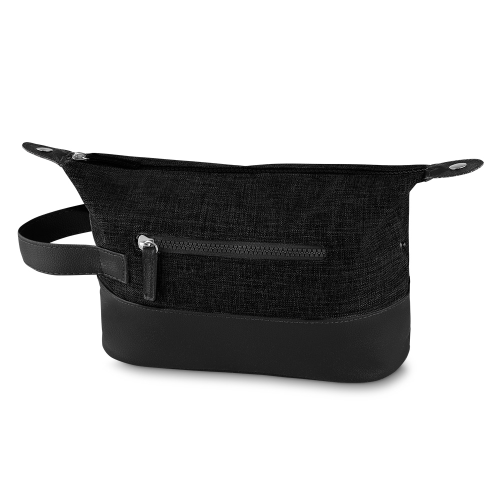 Nécessaire em Poliéster 600d e Pu — cor Preto