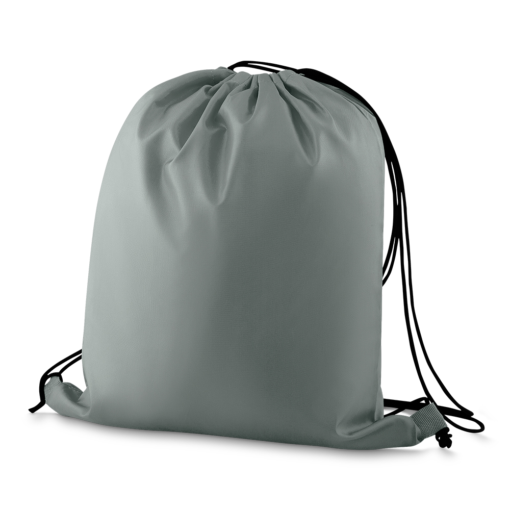Sacola/mochila Poliéster 210d (40x35cm) — cor Cinza
