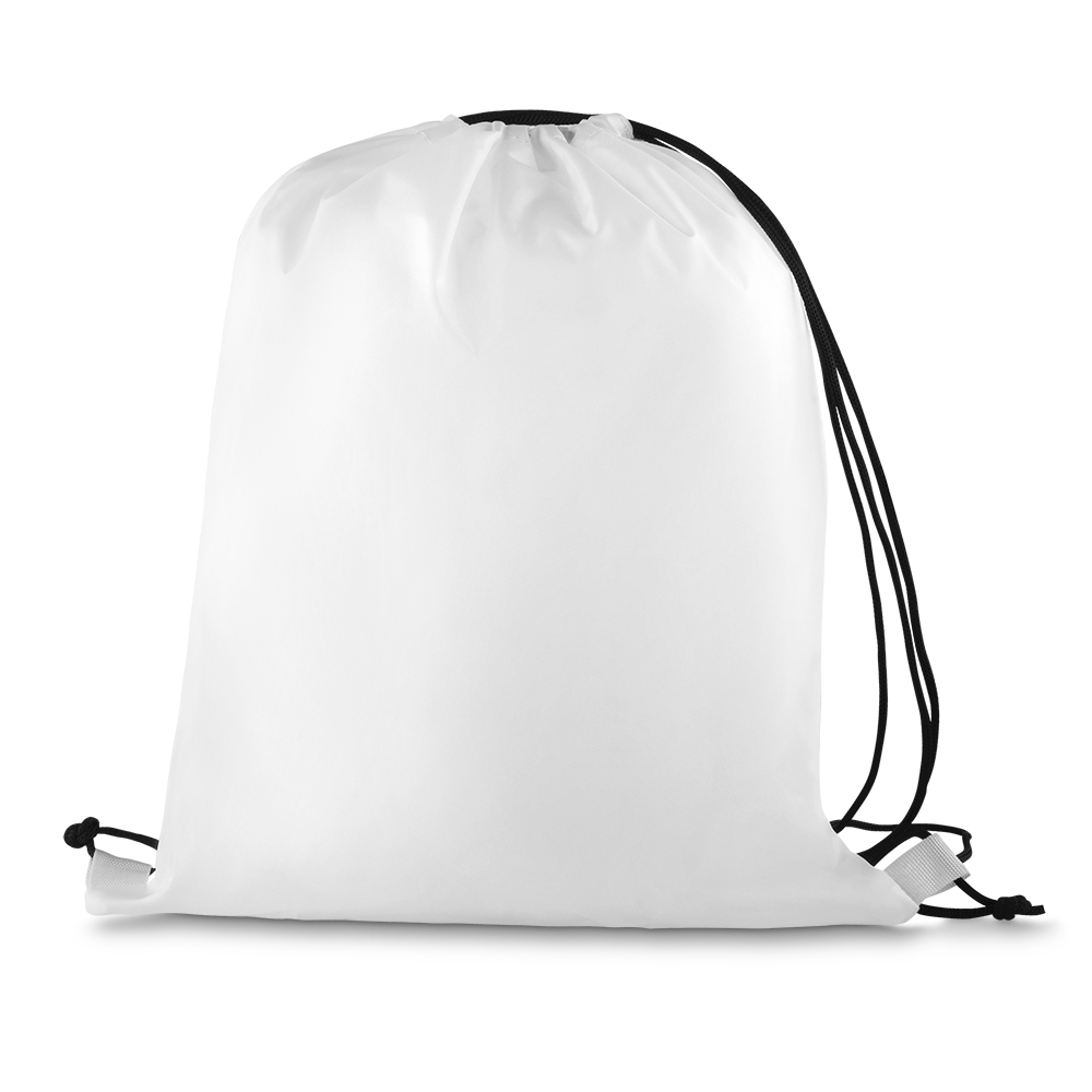 Sacola/mochila Poliéster 210d (40x35cm) — cor Branco