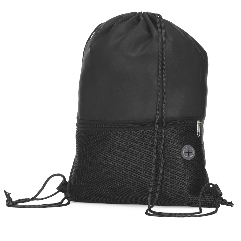Sacola/mochila Poliéster 210d (43x32cm) — cor Preto