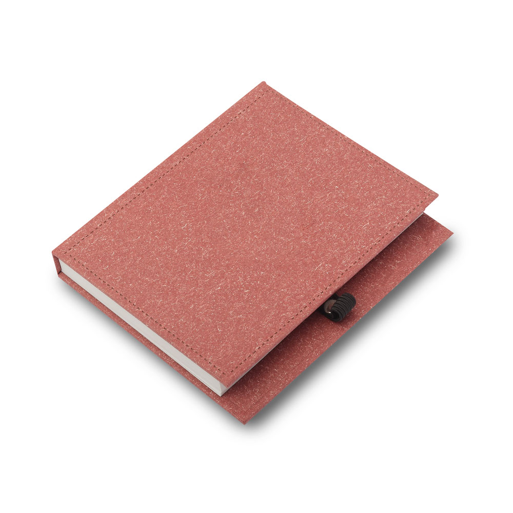 Mini Caderno A6 com Caneta (13x11cm) — cor Vermelho