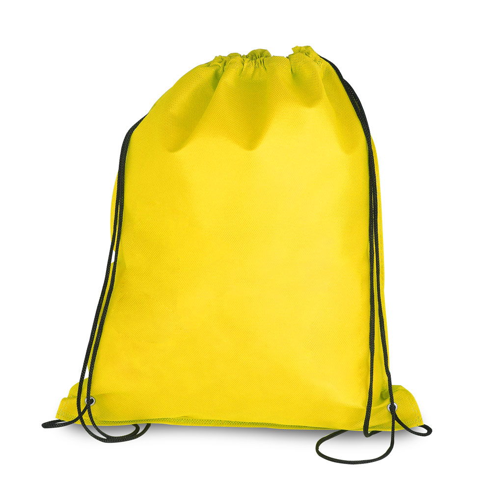 Sacola/mochila Tnt — cor Amarelo