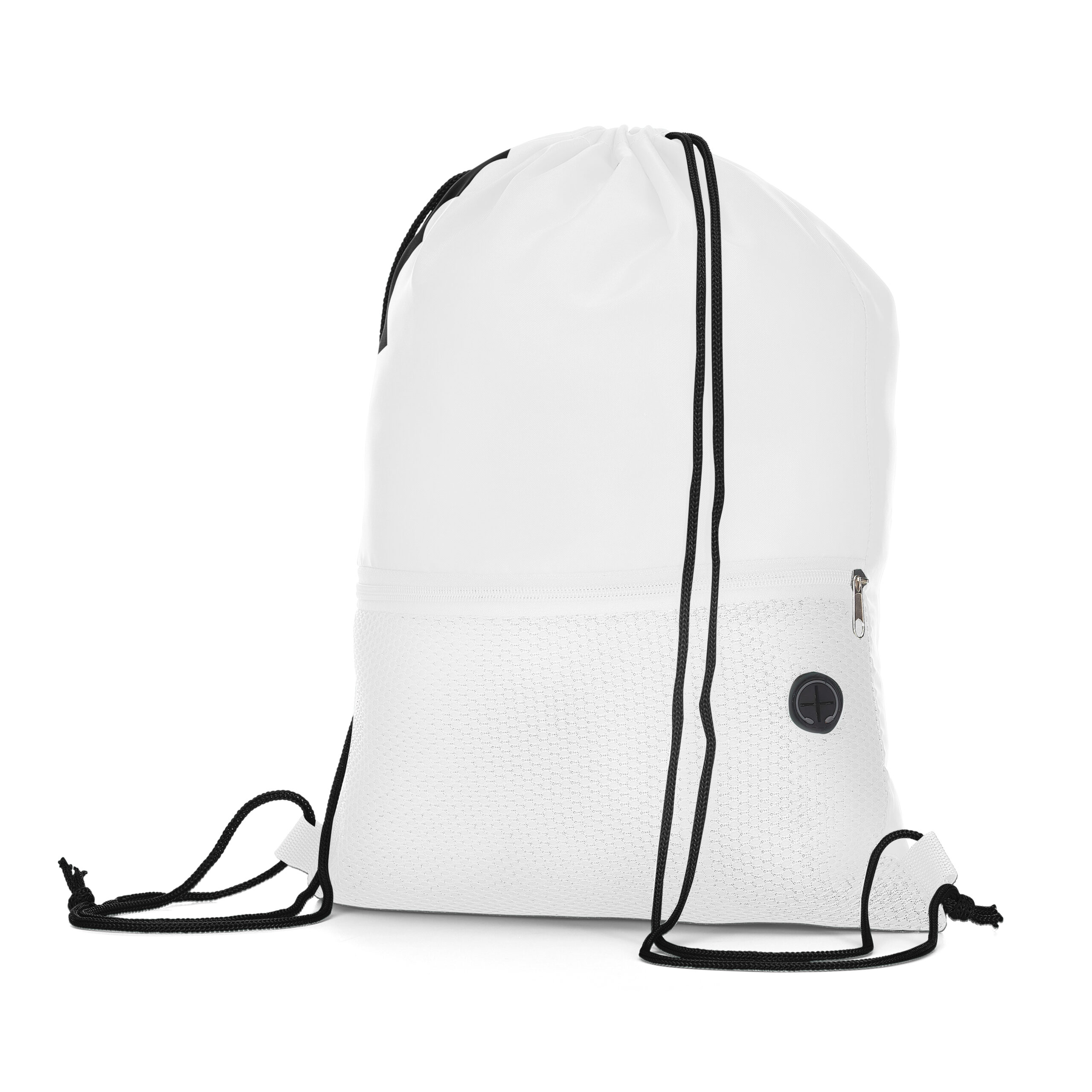 Sacola/mochila Poliéster 210d (43x32cm) — cor Branco