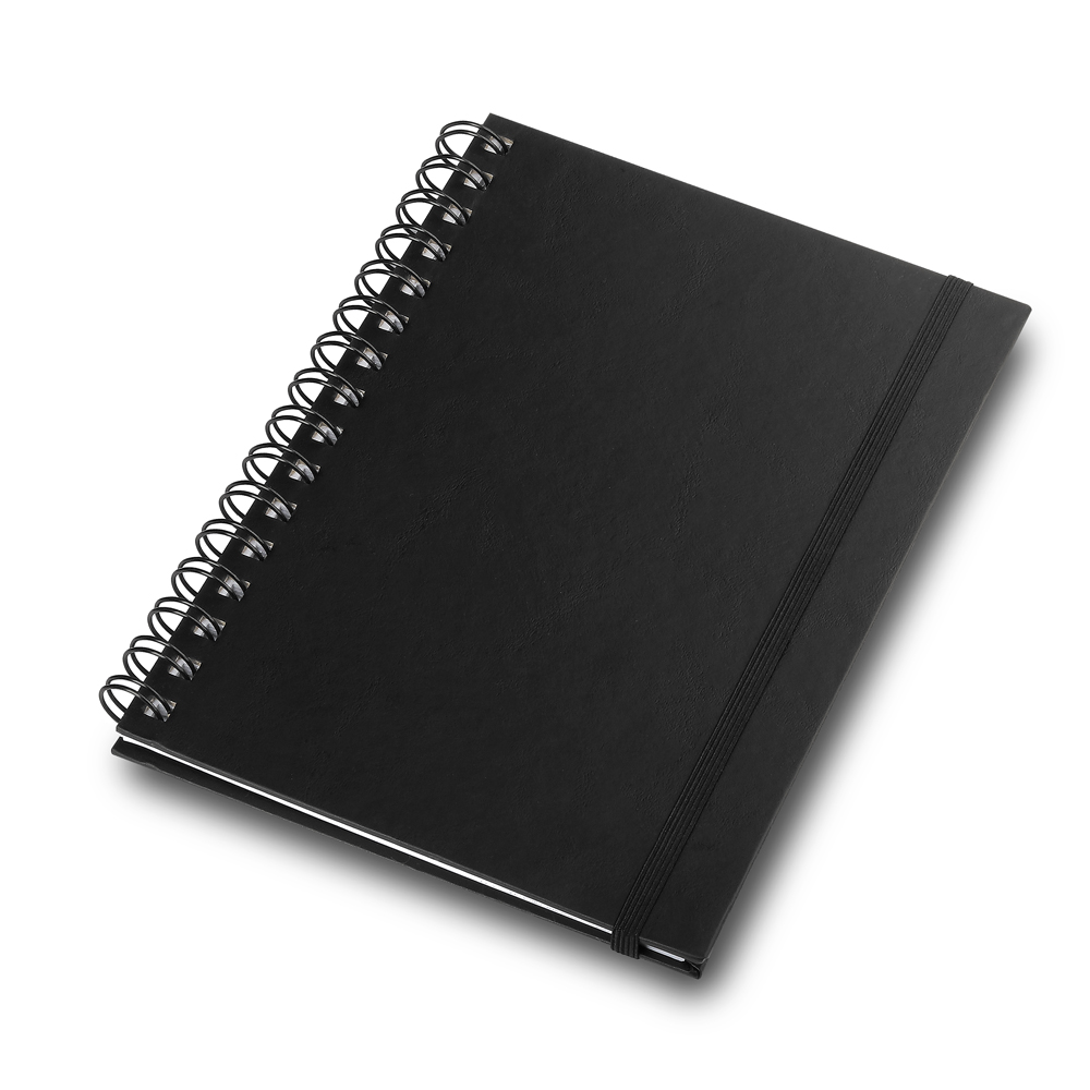 Caderno Capa Dura — cor Preto