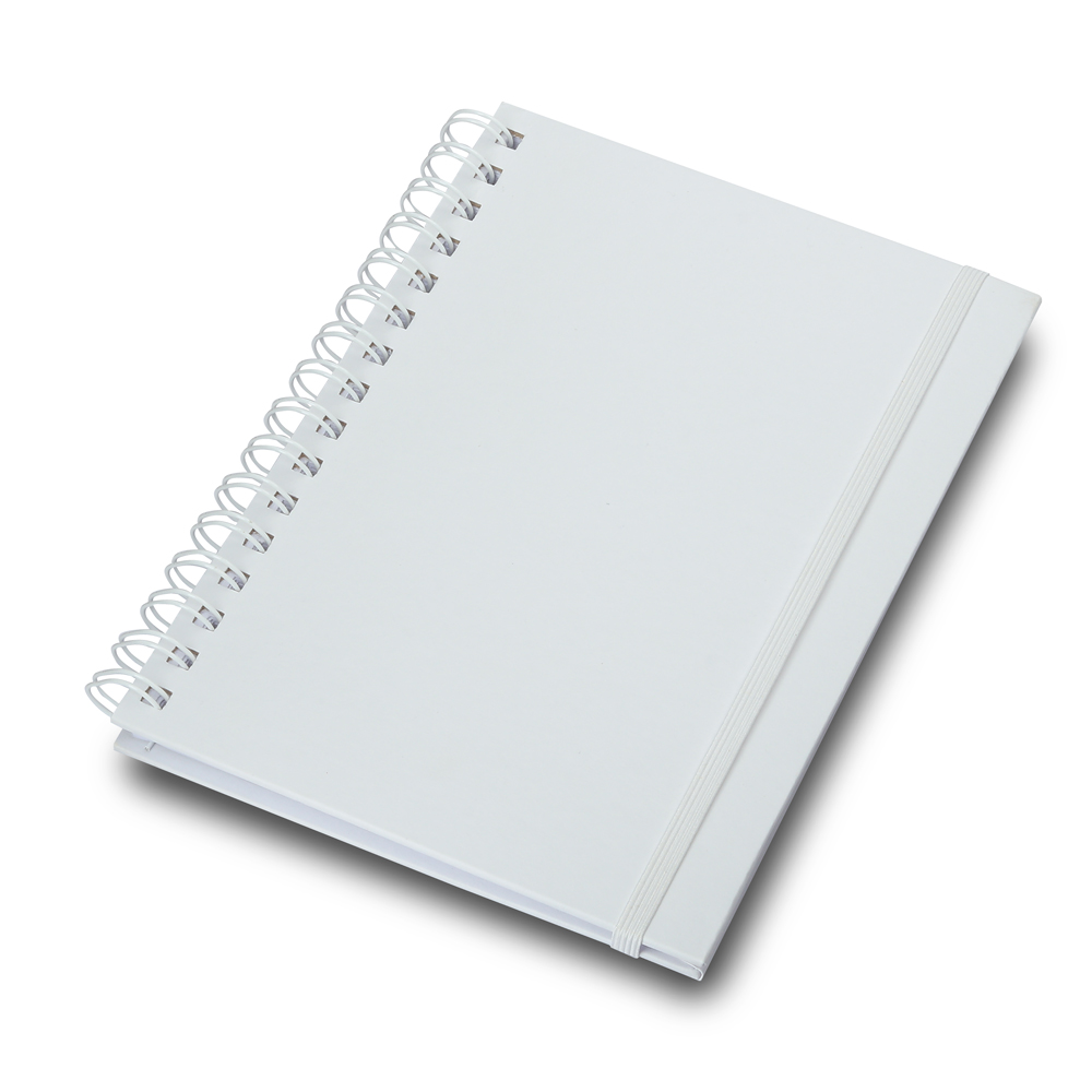 Caderno Capa Dura — cor Branco