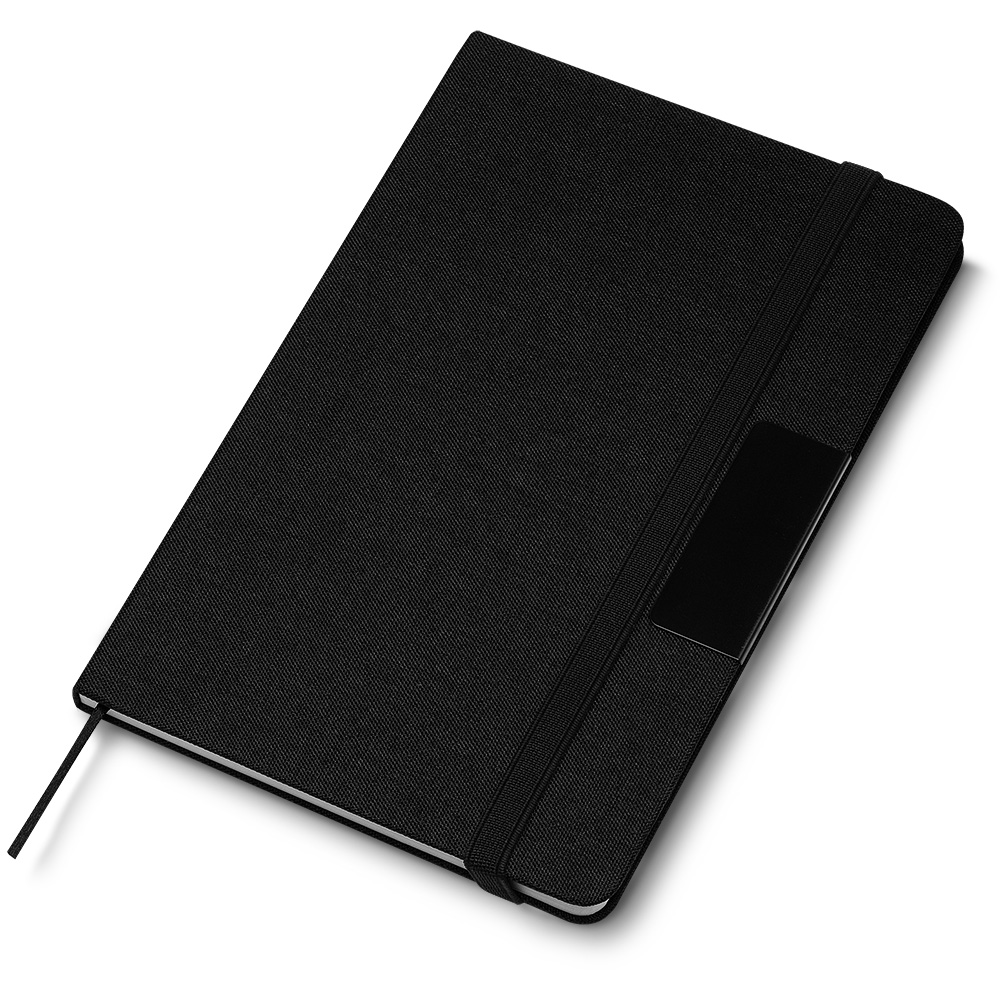 Caderno A5 Capa em Rpet — cor Preto