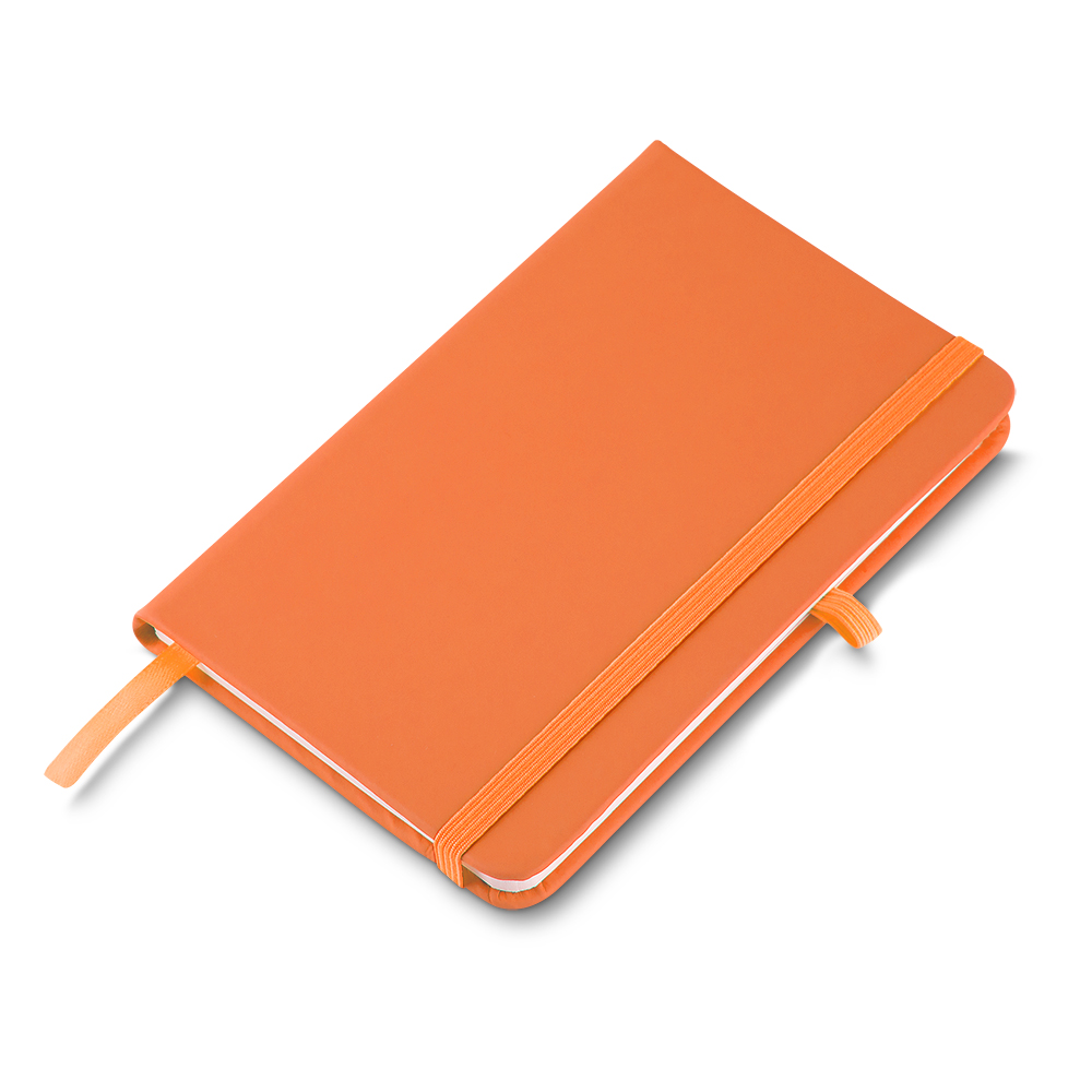 Caderno A5 Capa em Pu (21x14,5) — cor Laranja