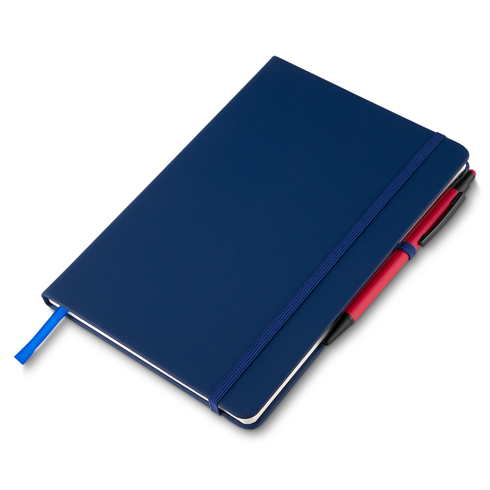 Caderno A5 Capa em Pu (21x14,5) — cor Azul