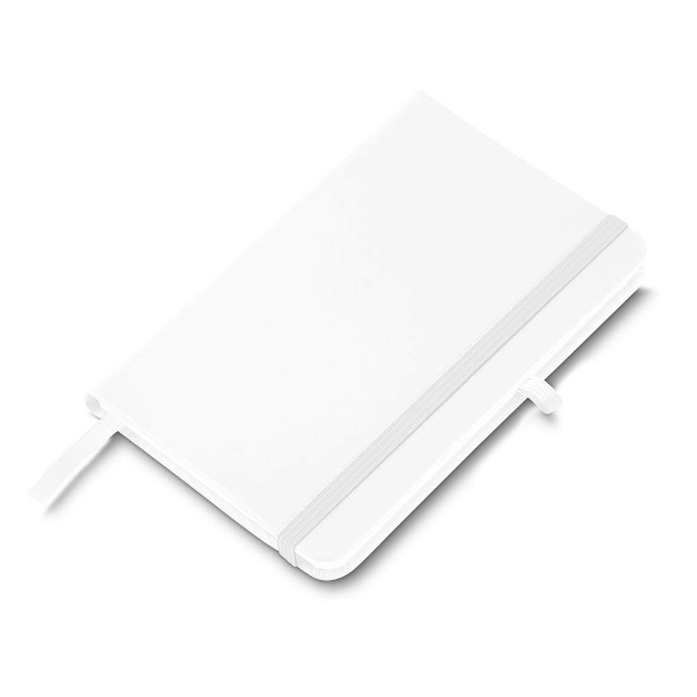 Caderno A5 Capa em Pu (21x14,5) — cor Branco