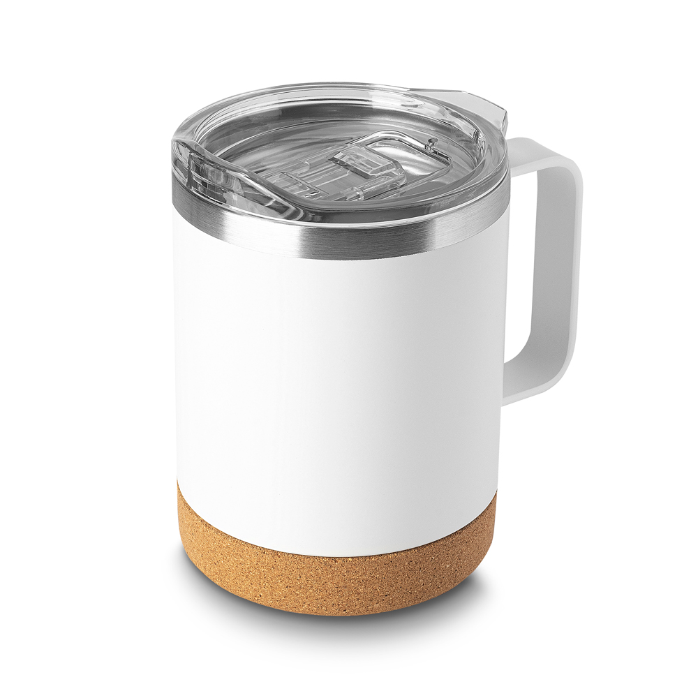 Caneca Térmica em Aço Inox — cor Branco