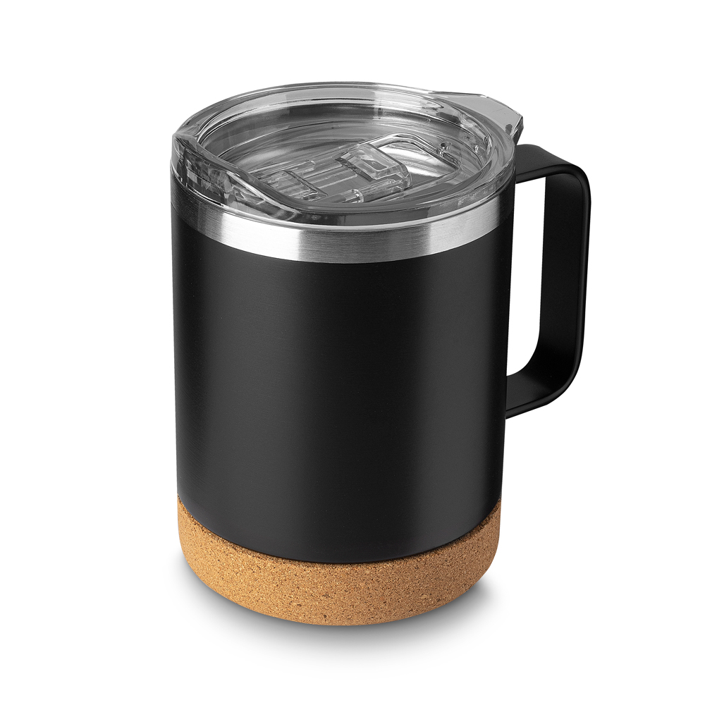 Caneca Térmica em Aço Inox — cor Preto