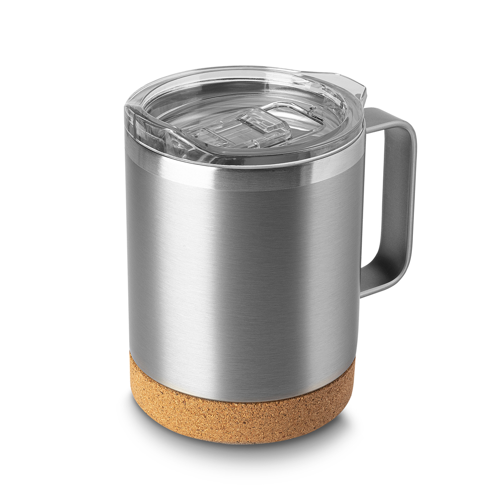 Caneca Térmica em Aço Inox — cor Prata