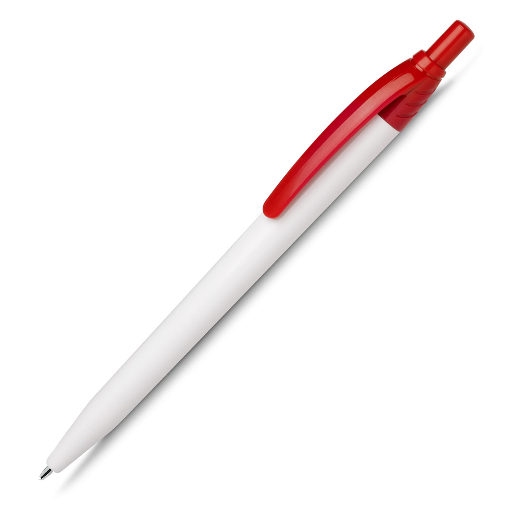 Caneta Plástica — cor Vermelho