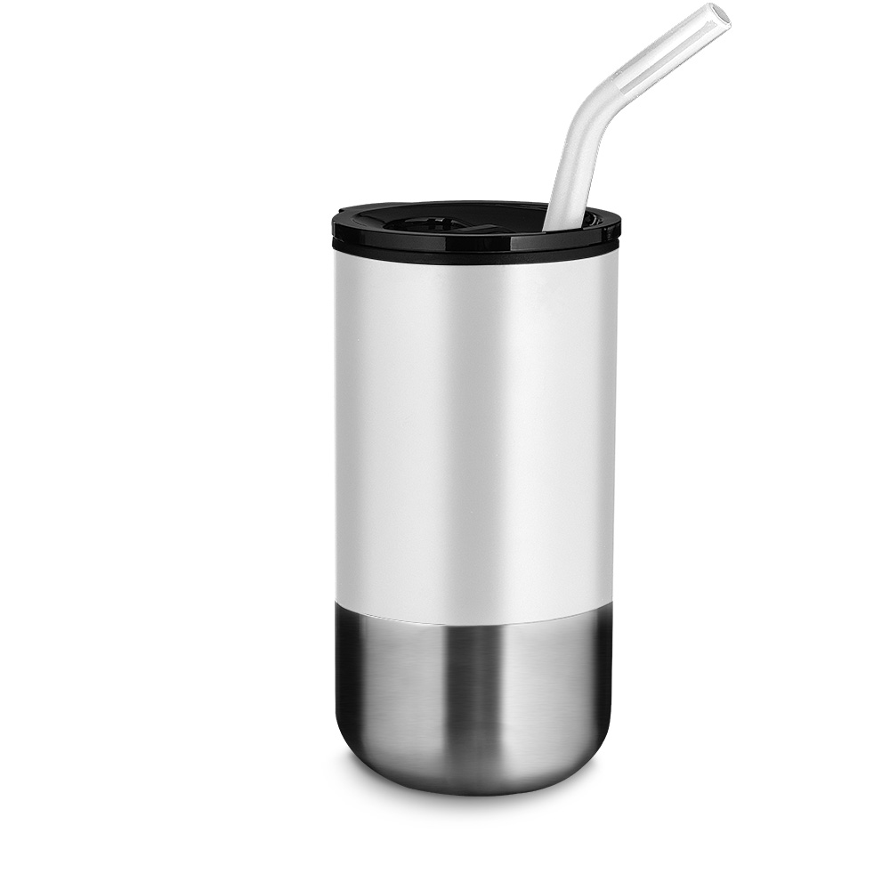 Copo Aço Inox — cor Branco