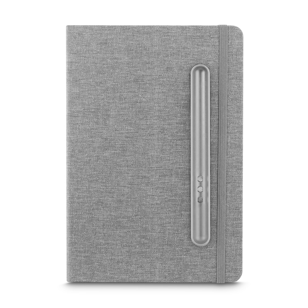 Caderno A5 Capa em Rpet — cor Cinza