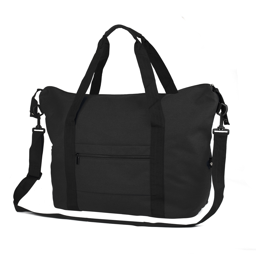 Mala Esportiva em Algodão Reciclado 340g/m2 — cor Preto