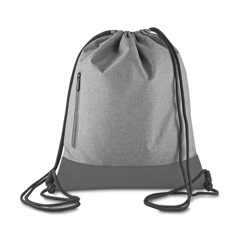 Sacola/mochila Poliéster 210d e Pu (43x35cm) — cor Cinza