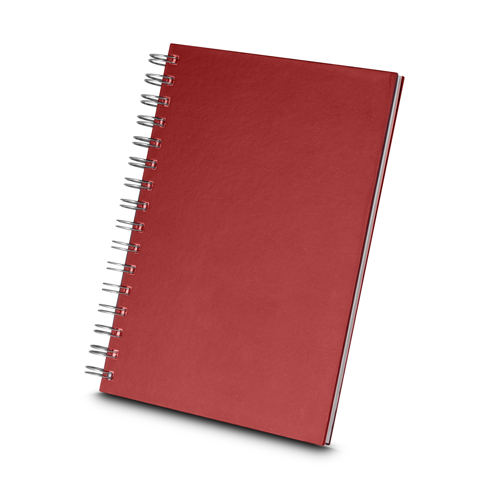 Caderno A5 Capa Dura Percalux — cor Vermelho