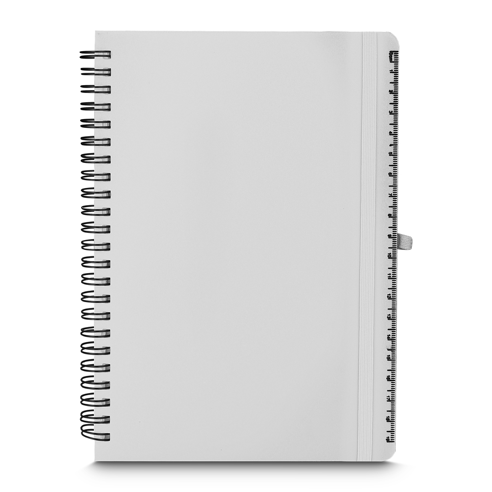 Caderno A5 Capa em Pp de Anotações — cor Branco