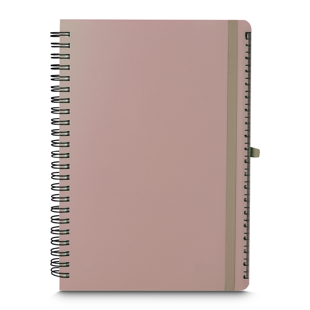 Caderno A5 Capa em Pp de Anotações — cor Bege