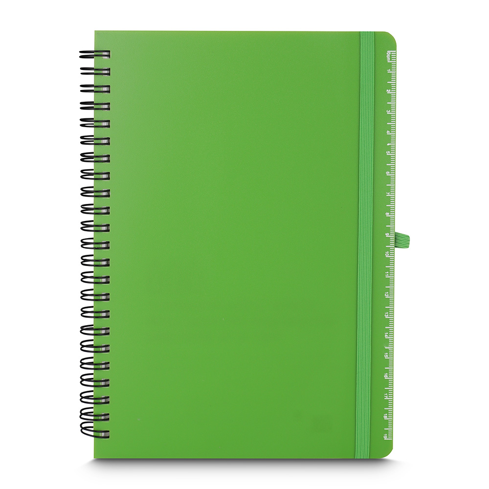 Caderno A5 Capa em Pp de Anotações — cor Verde