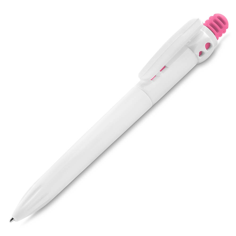 Caneta Plástica — cor Rosa