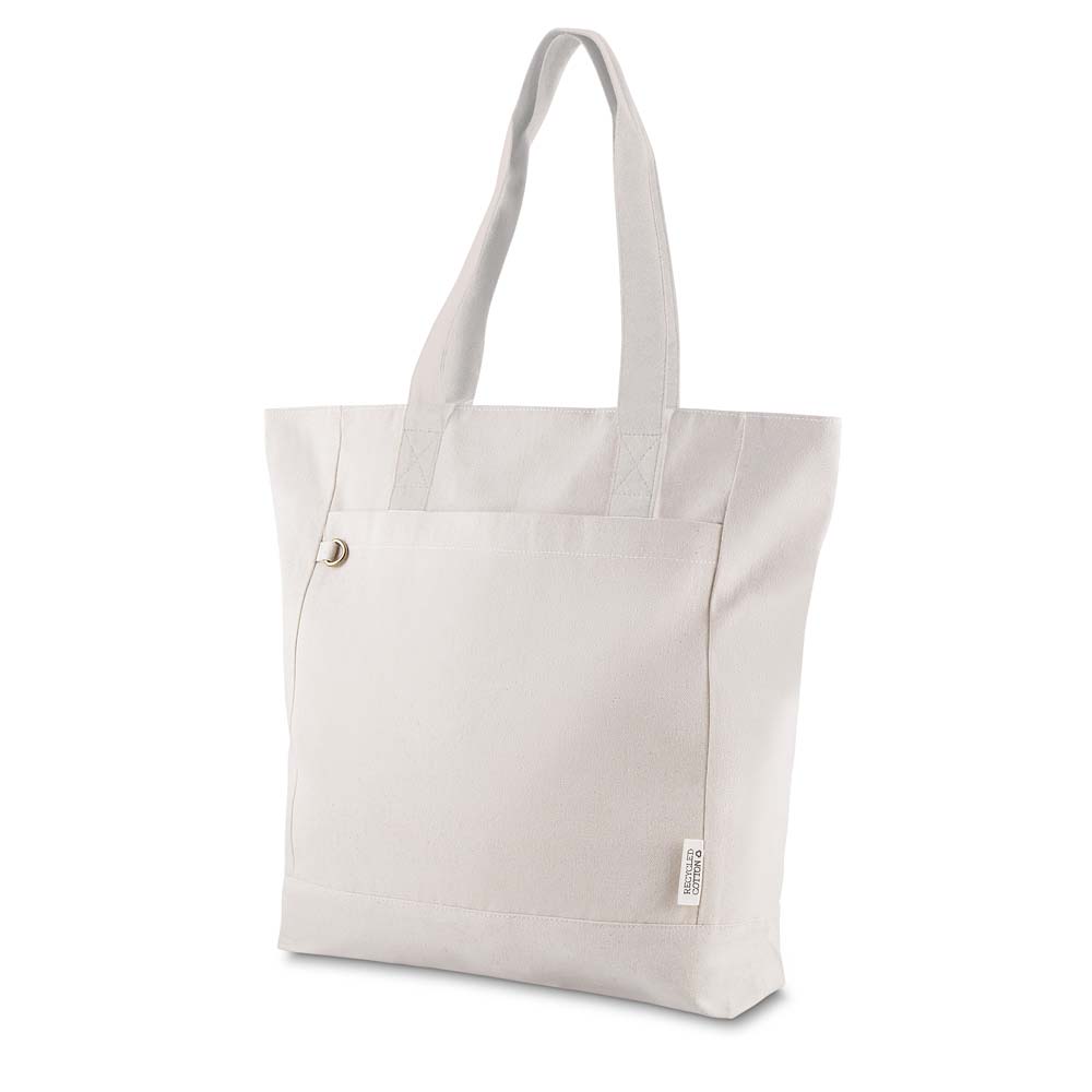 Sacola em Algodão Reciclado 280g/m² — cor Cru