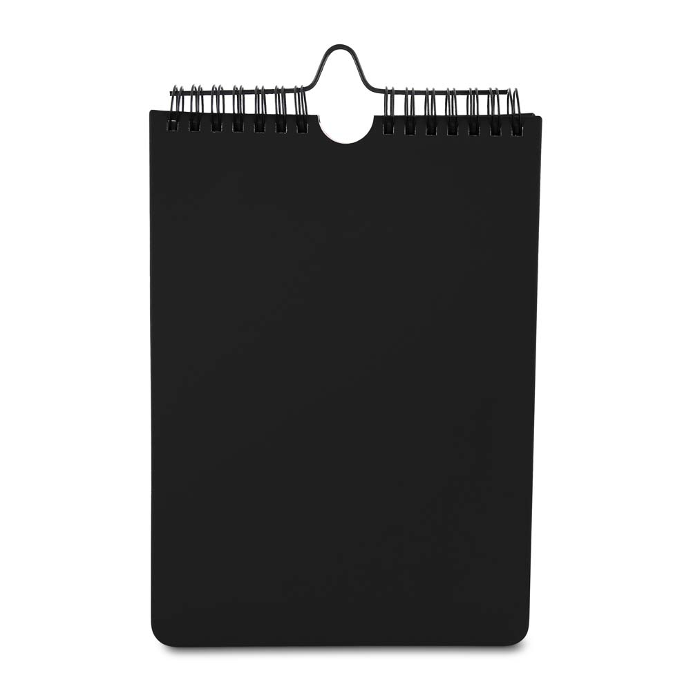 Caderno A5 Planner com Capa em Pu — cor Preto