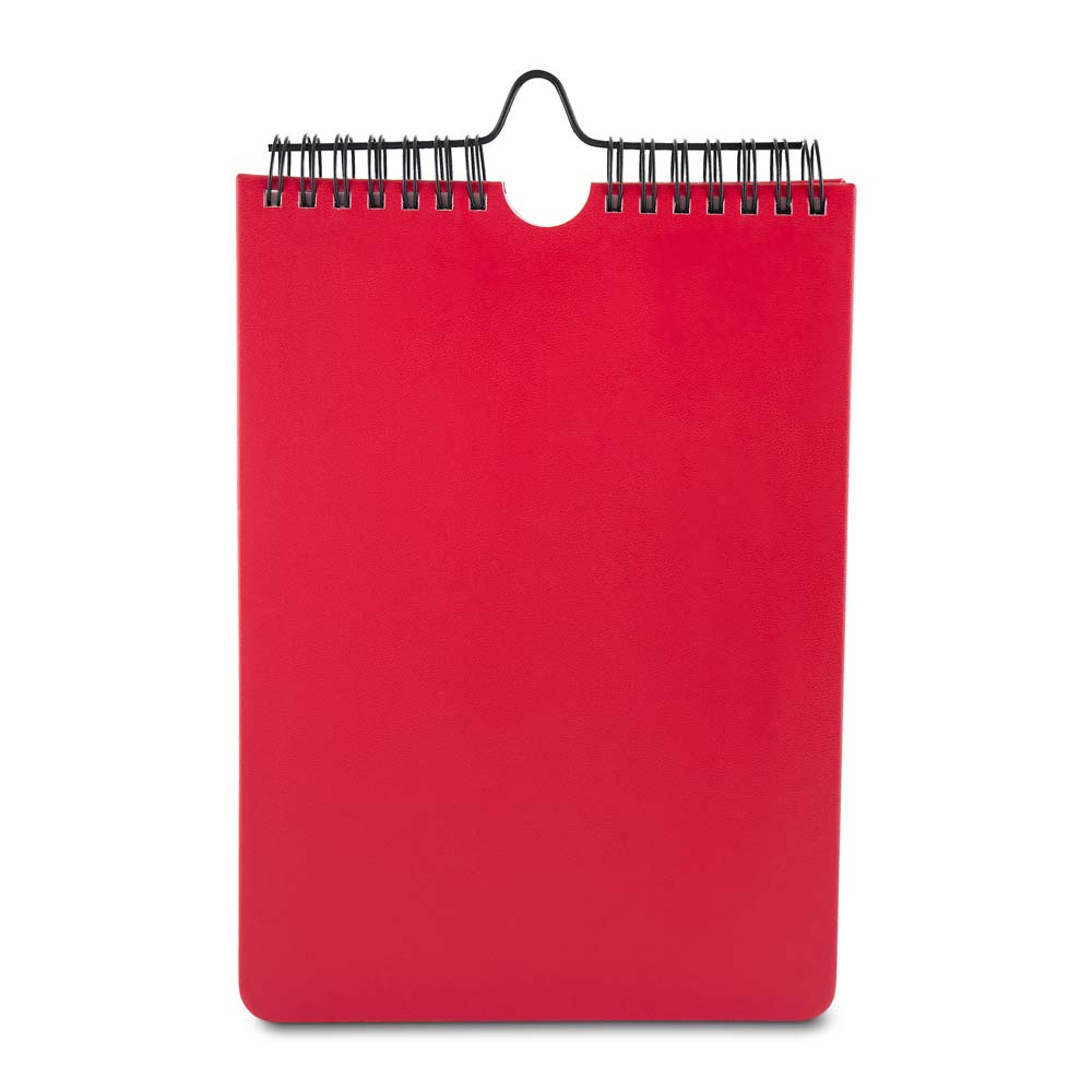 Caderno A5 Planner com Capa em Pu — cor Vermelho