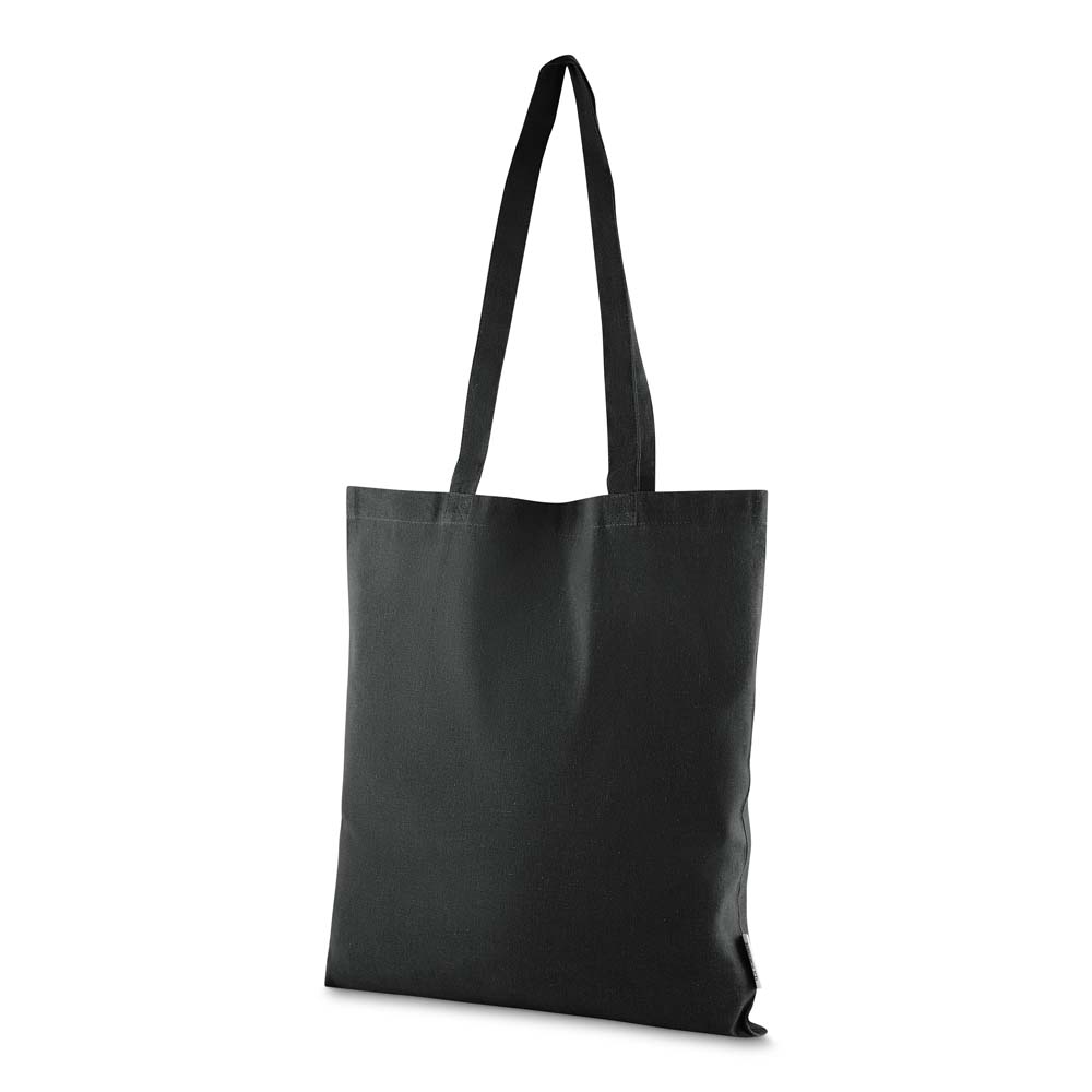 Sacola em Algodão Reciclável 140g/m² — cor Preto