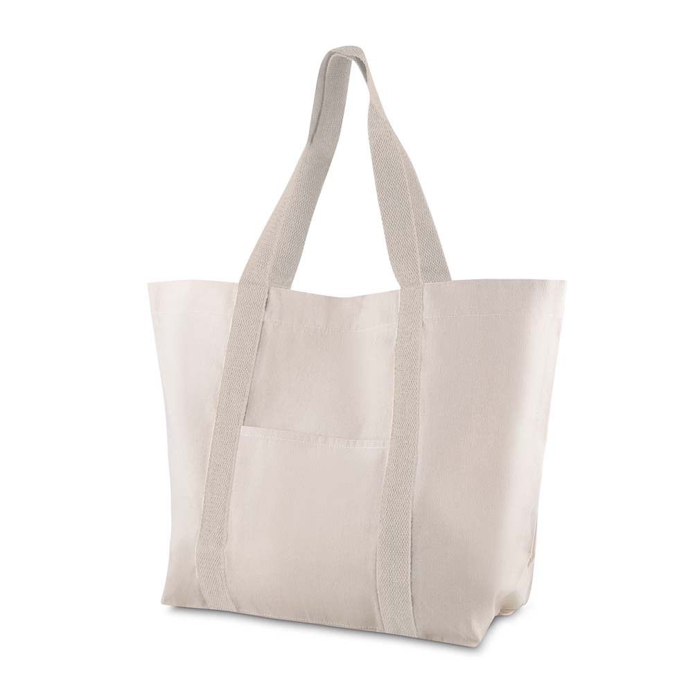 Sacola em Algodão Reciclado 255g/m² — cor Cru