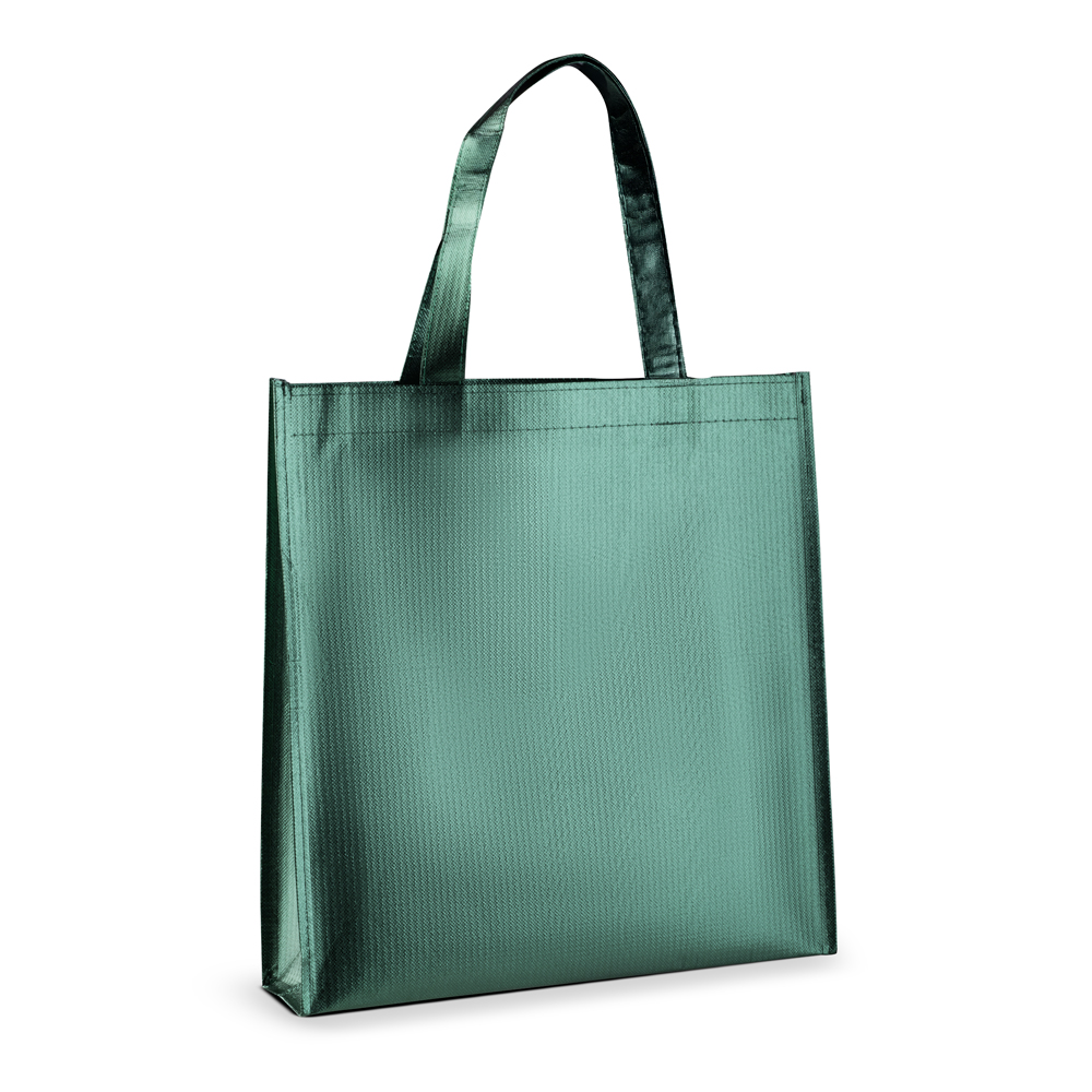 Sacola em Tnt Laminado 90g/m² (34x35x8cm) — cor Verde