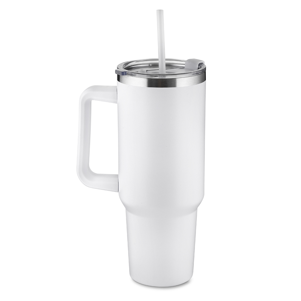 Caneca Térmica em Aço Inox — cor Branco