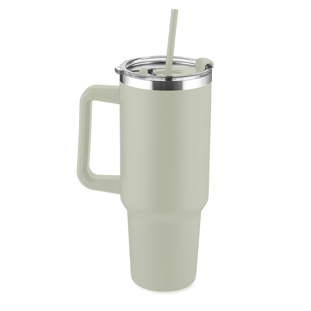 Caneca Térmica em Aço Inox — cor Creme