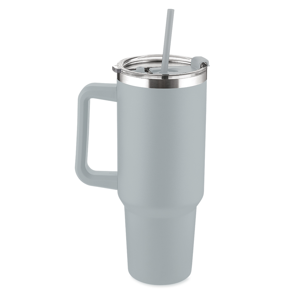 Caneca Térmica em Aço Inox — cor Cinza