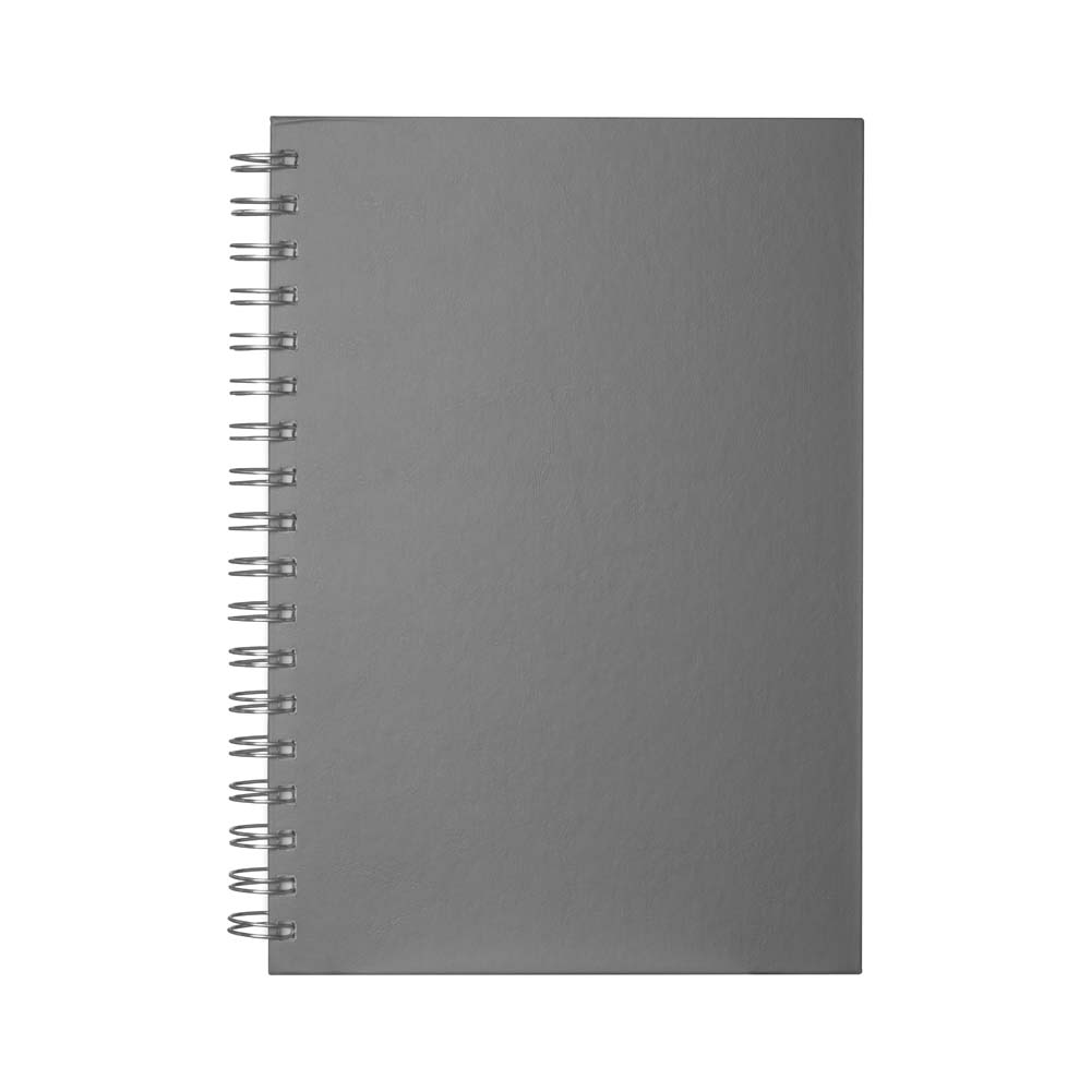 Caderno B5 Planner Capa em Percalux — cor Cinza