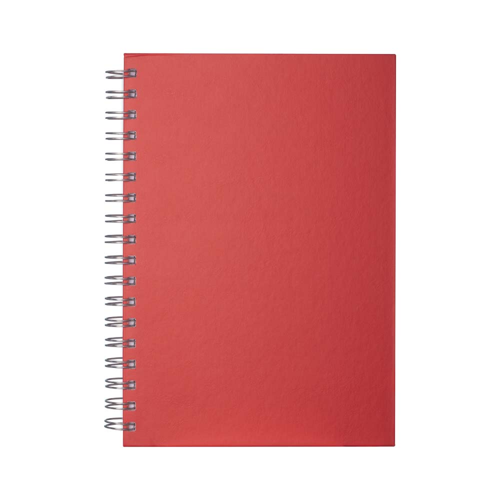 Caderno B5 Planner Capa em Percalux — cor Vermelho