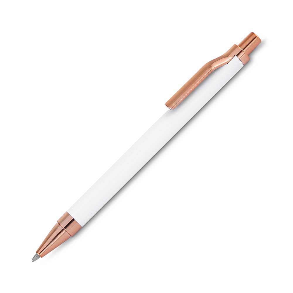 Caneta Metálica — cor Branco