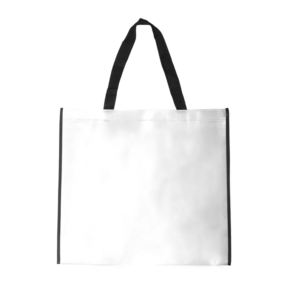 Sacola em Tnt Laminado 120g/m² (38,5x42cm) — cor Branco