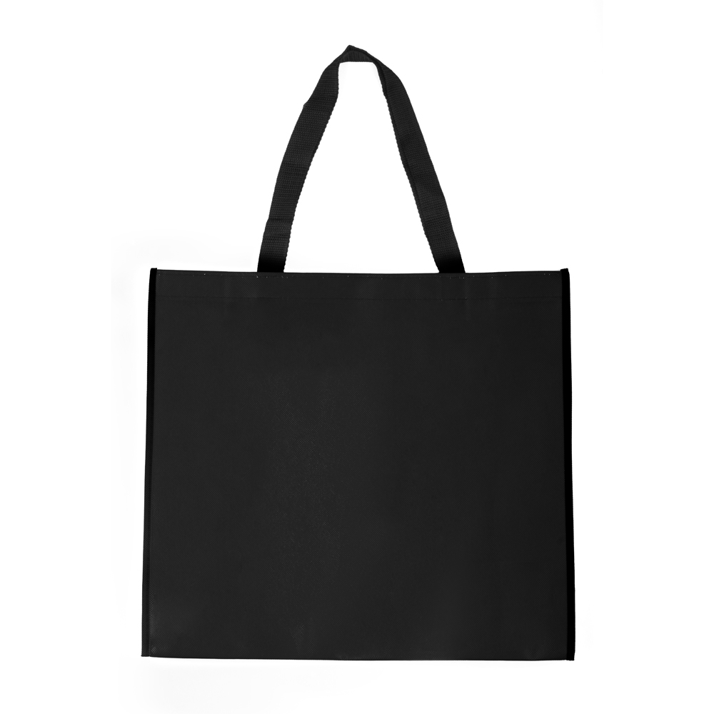Sacola em Tnt Laminado 120g/m² (38,5x42cm) — cor Preto