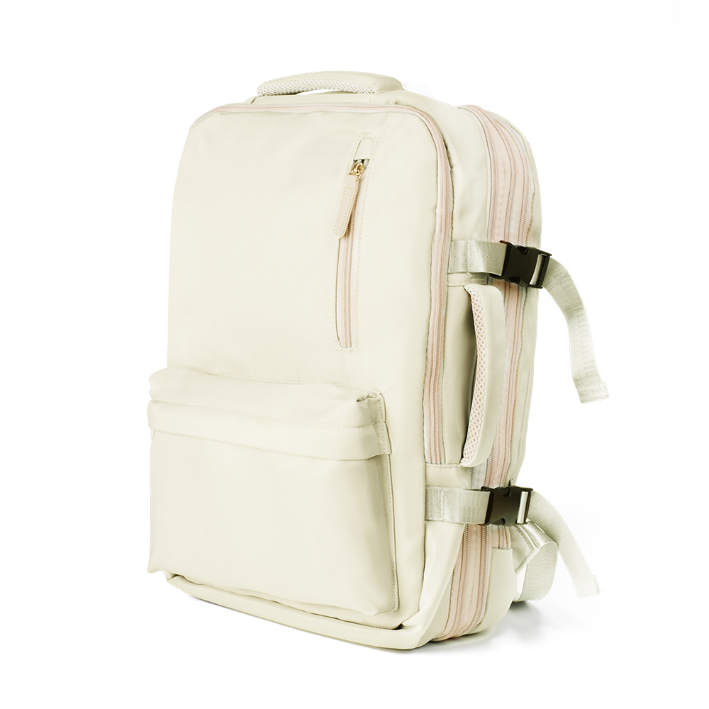 Mochila Pasta para Notebook c/ Expansor — cor Off White
