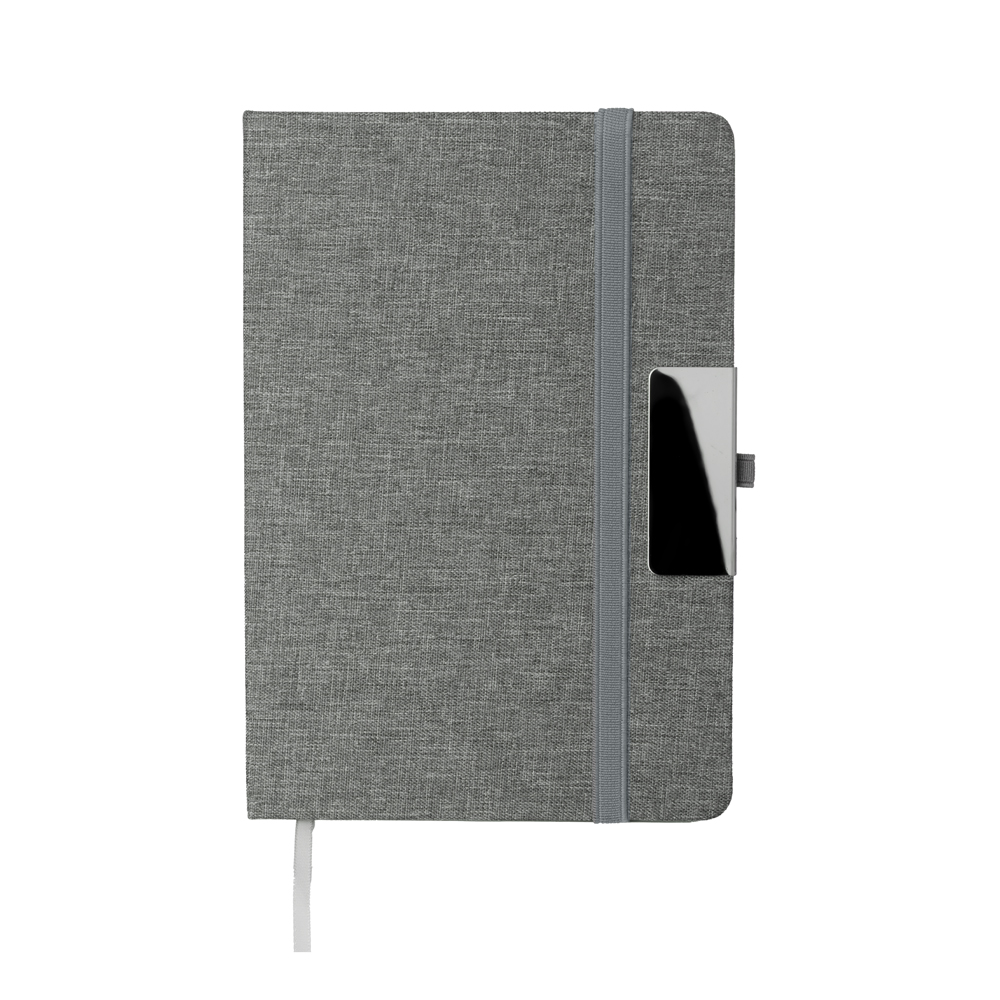 Caderno A5 com Capa Rpet — cor Cinza